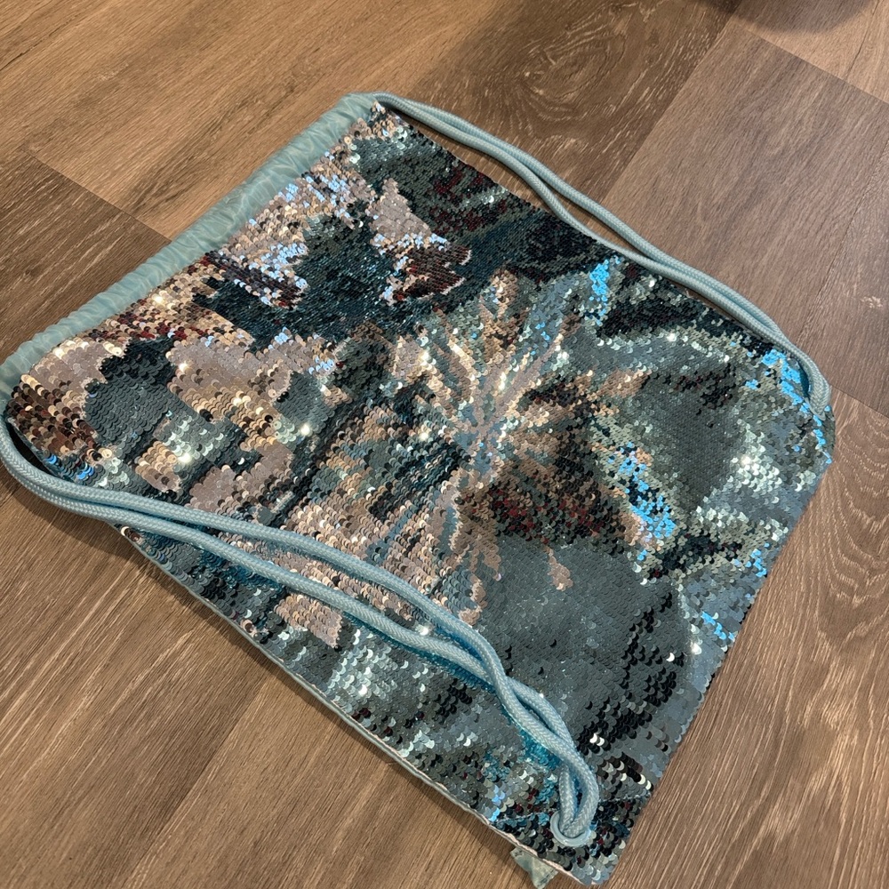 Sequin Drawstring Backpack - image 2